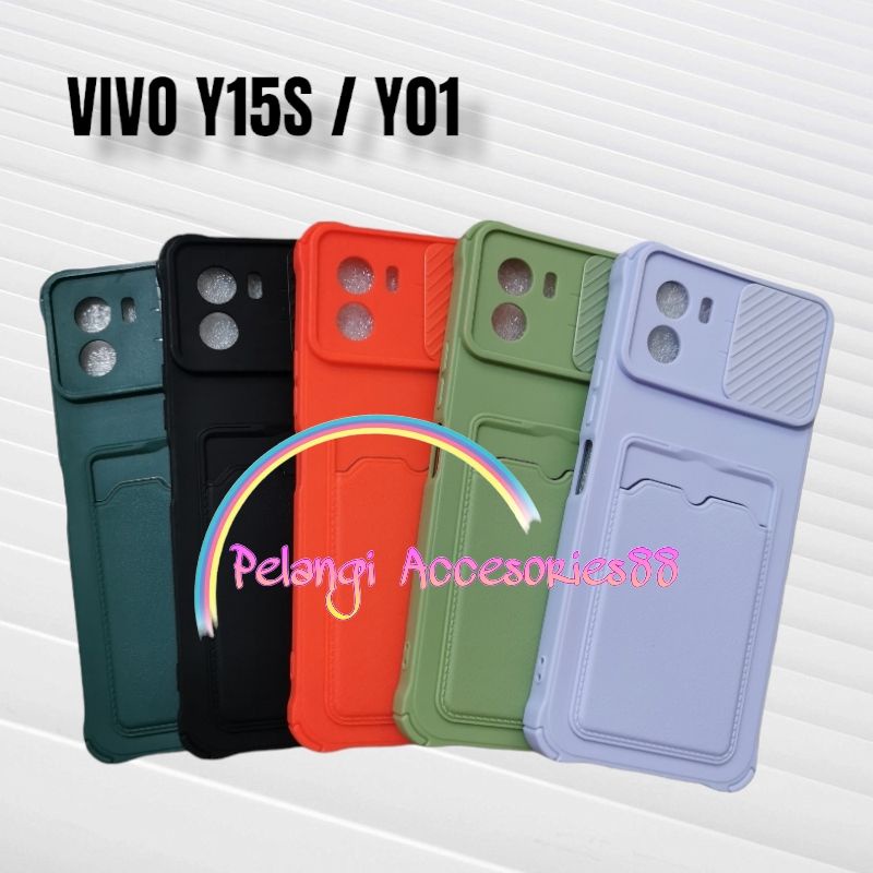 CASE VIVO Y15S / Y01 / Y01A SOFTCASE SLEDING WARNA WARNI