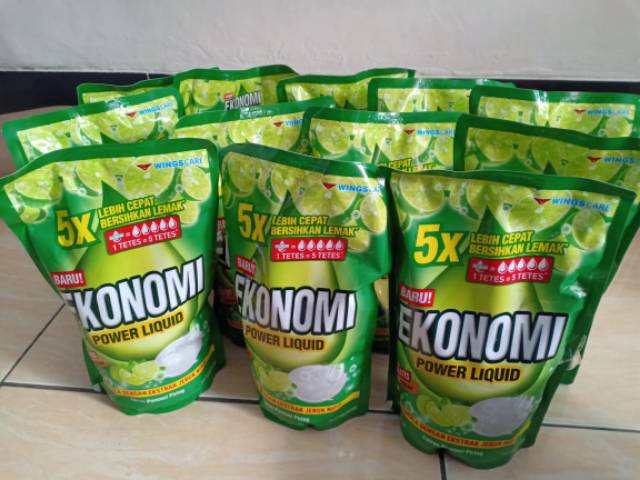 power Liquid ekonomi 650ml FREE spon sabun cuci piring