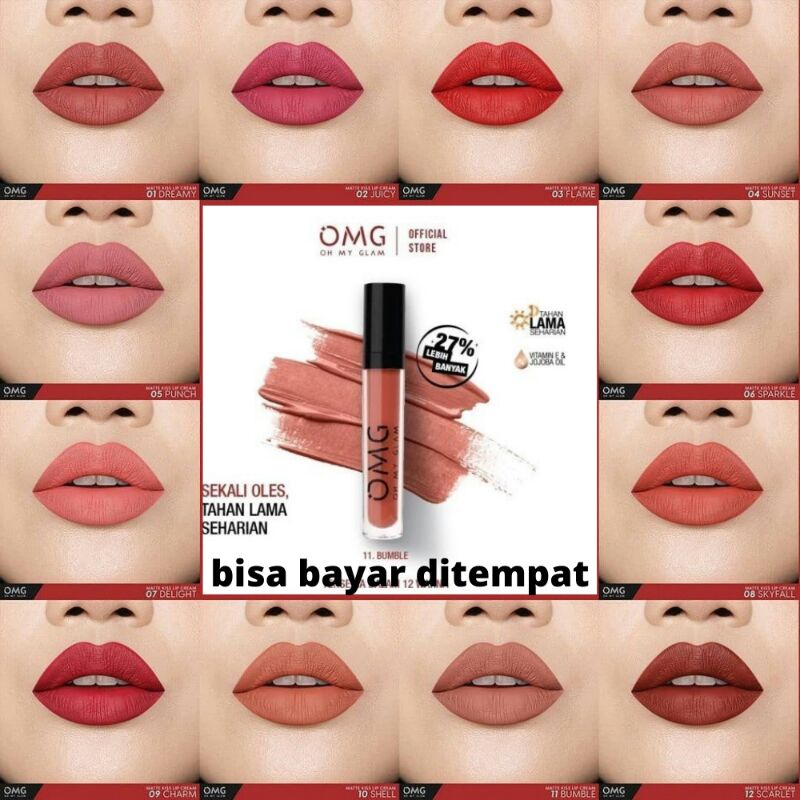 Lipstik Omg Oh My Glam Mate Original Caffe Edition Bpom