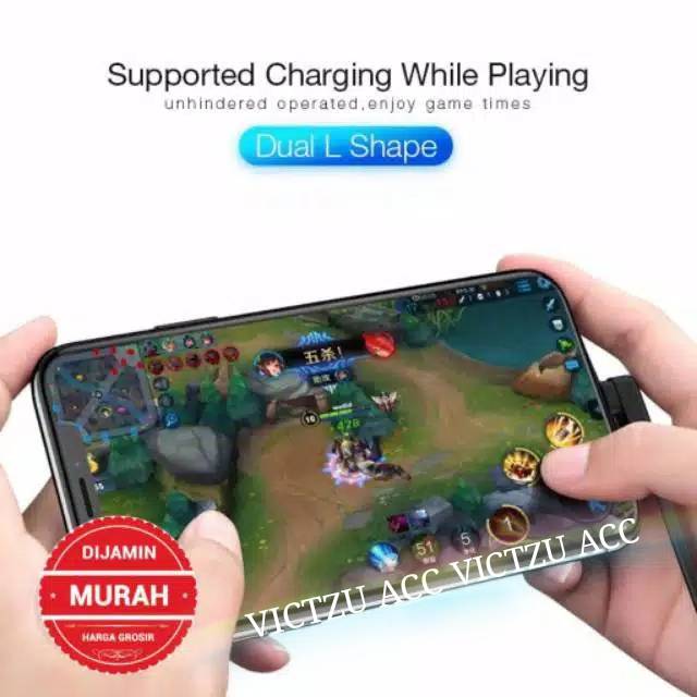 Kabel Data Gaming  Fast Charging Kabel Charger Micro USB Dual L Design Gaming