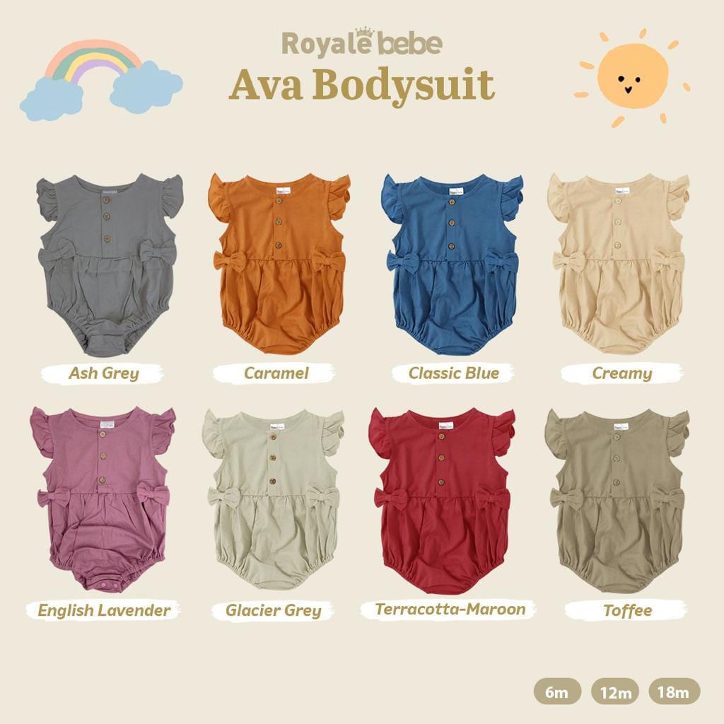 Royale Bebe Ava Bodysuit - Sleepsuit Bayi