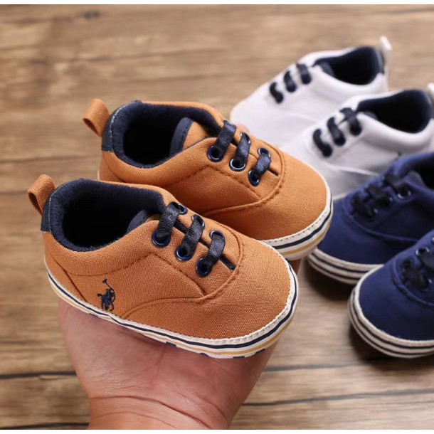 HappyOliver C134 Sepatu Prewalker Casual Anti Selip Sol Halus bayi dan anak laki cowok 0-18 Bulan