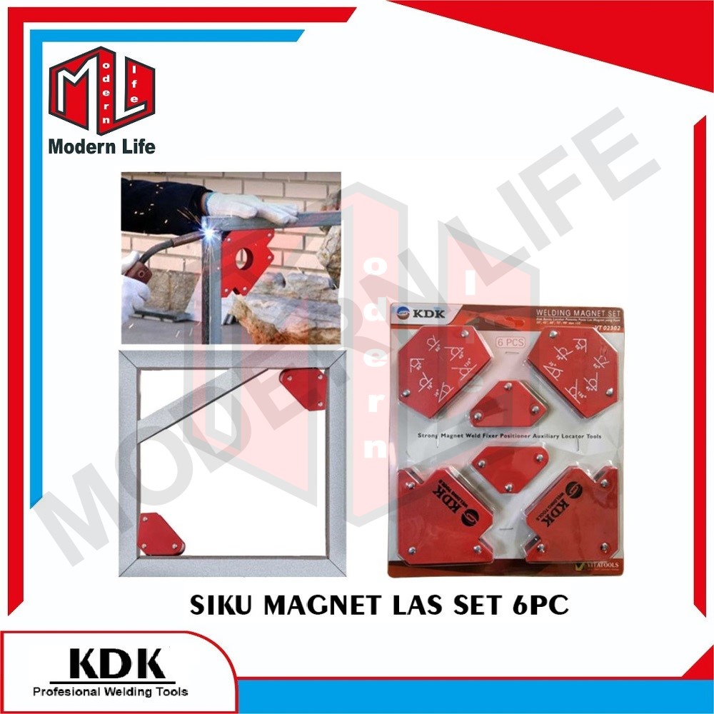 SIKU MAGNET LAS SET 6 PCS KDK / MAGNETIC WELDING HOLDER KDK SET 6PCS