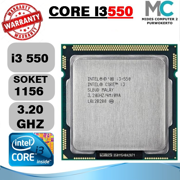 Processor Intel LGA 1156 Core I3 550 3.20GHZ