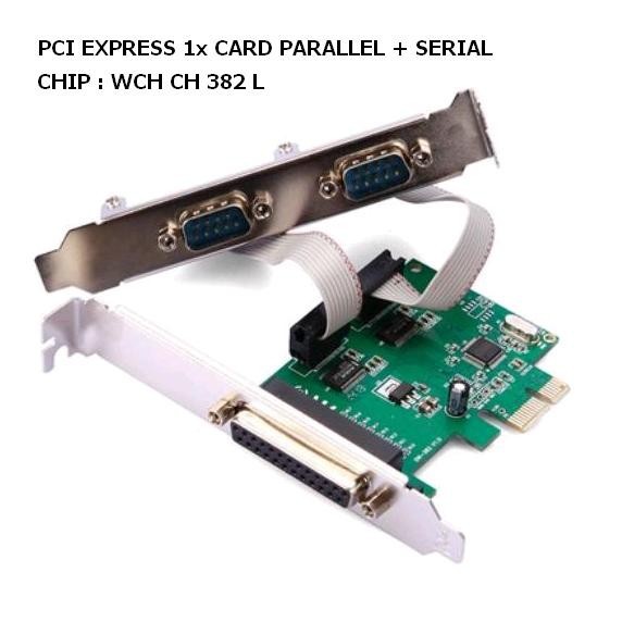 PCI EXPRESS X1 I/O 1P + 2S WCH 382