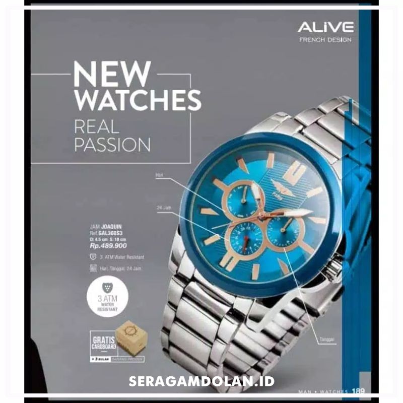 JAM TANGAN PRIA JOAQUIN SILVER SOPHIE PARIS/JAM SOPHIE JOAQUIN