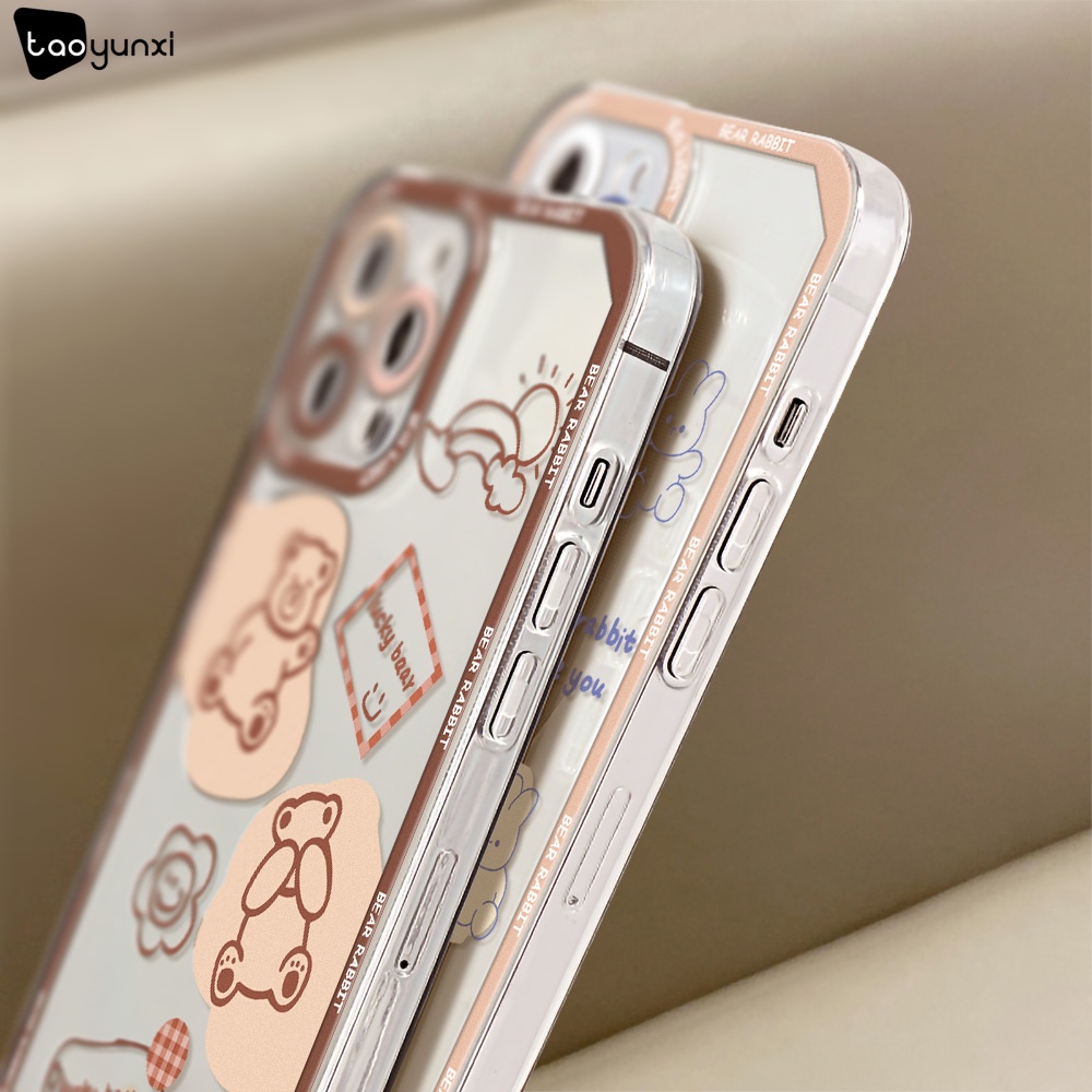 Casing TPU Realme C21Y C25Y C35 C31 C20A C25 C25S C12 Narzo 50A 50i C21 C15 C11 9i 8 5i 6 6i 5Z 6i 5G 6Z Motif Kartun Beruang