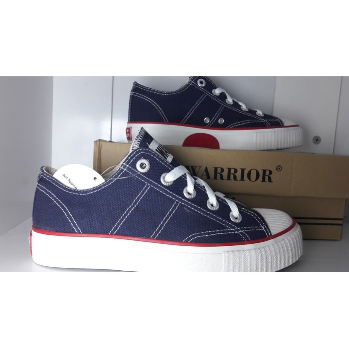 (ORI) SEPATU WARRIOR / SEPATU WARIOR CLASSIC LOW NAVY Termurah