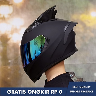 Helm Jiekai Jiekai Mobil Listrik Sepeda Motor Double Lensa Anti Kabut| Full Face| Empat Sepeda Motor