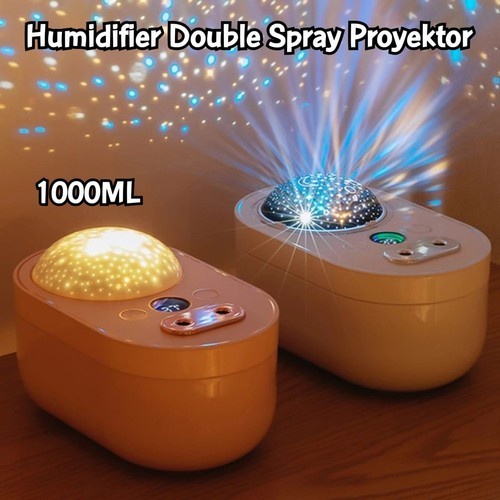 Humidifier Double Spray Diffusser Aromatherapy Pelembab Udara