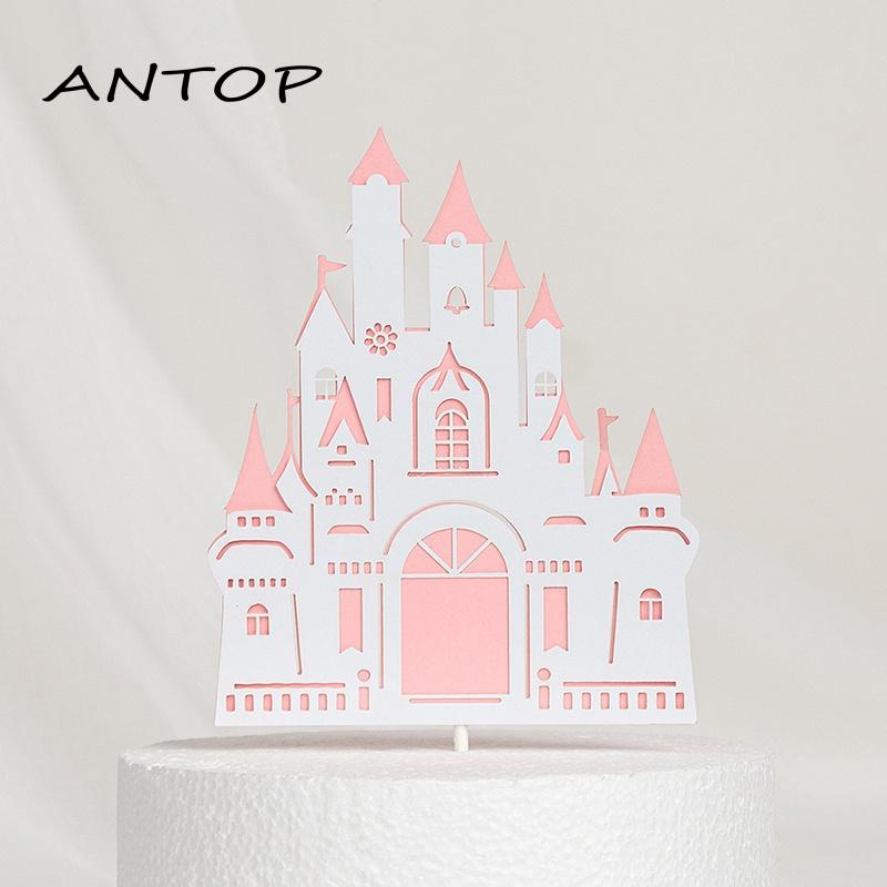 1 Pcs Cake Topper Sisipan Kue Aksesoris  Akrilik Castle  Pesta Untuk Happy Birthday ANTOP