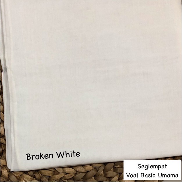 Godiva96 - UMAMA BASIC VOAL HIJAB / JILBAB MEDAN PART 1-U.BV. Broken White