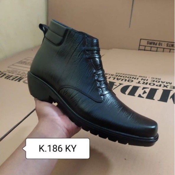 Sepatu kulit pria PDH polri TNI security guard PNS sepatu Kerja formal Tampil lebih keren