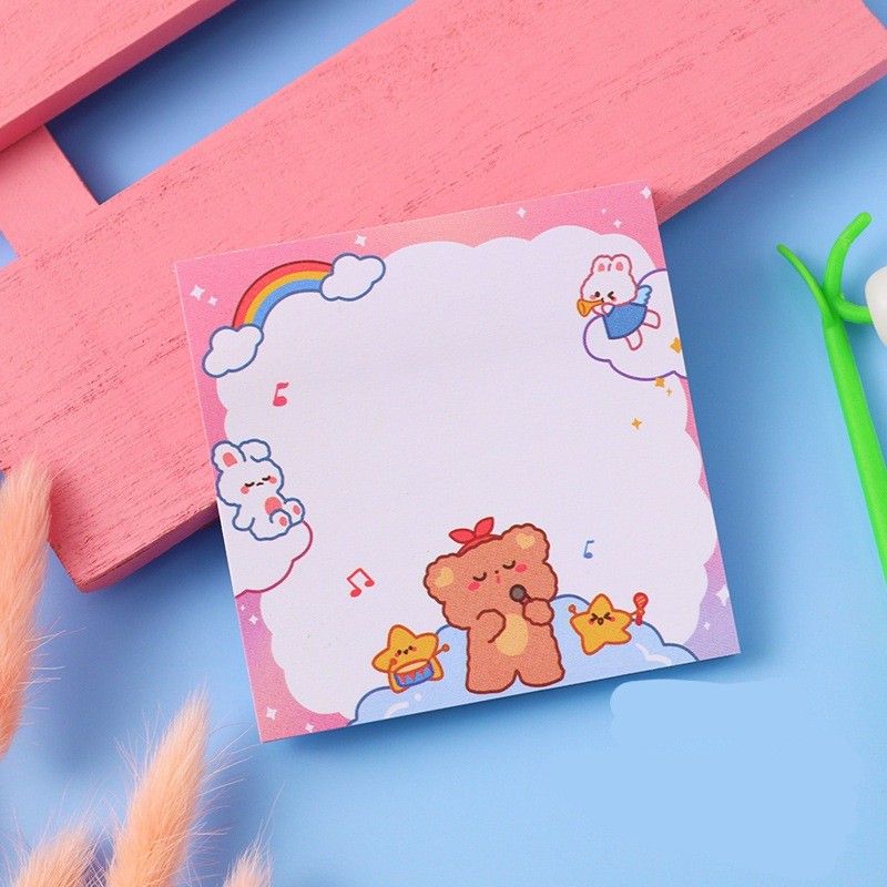 STIKY NOTES LUCU MEMO PAD BERUANG COKLAT tema kue-Concert