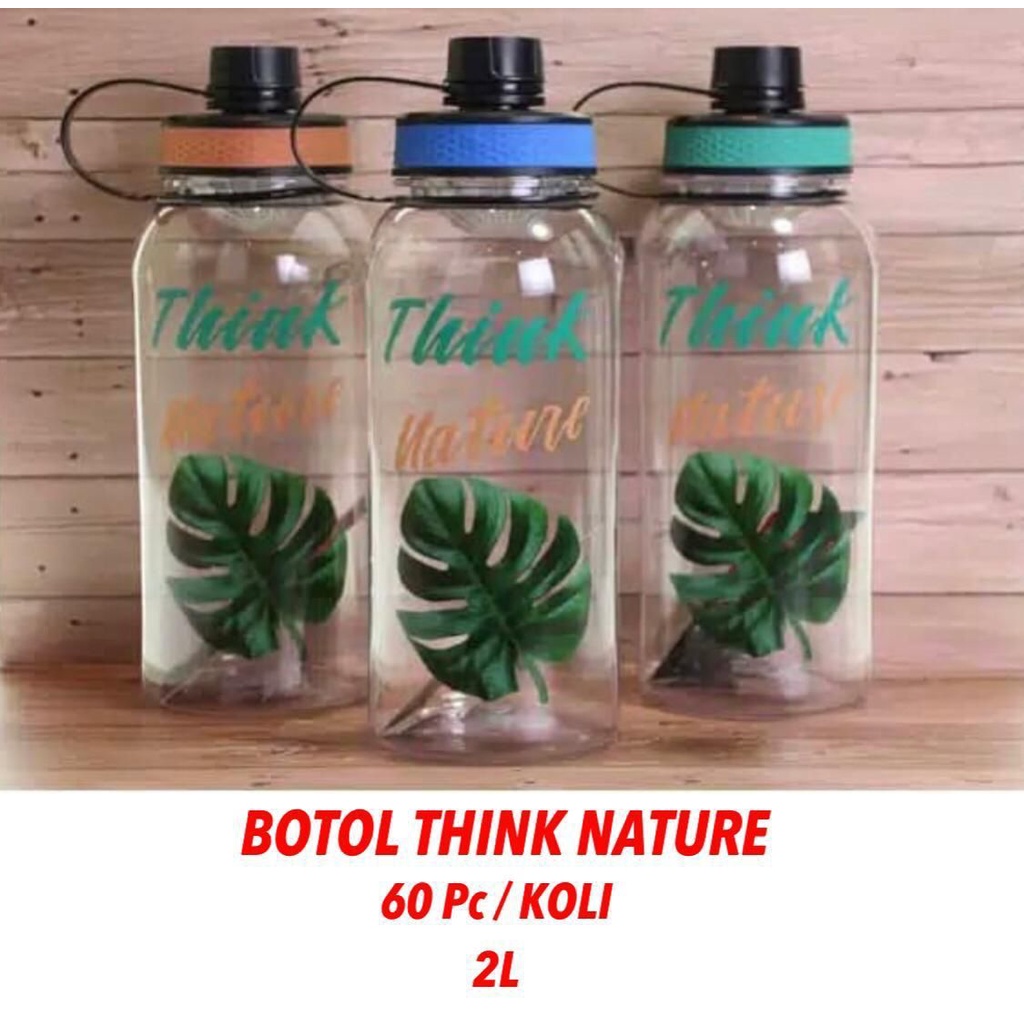 Botol minum 2Liter Think Nature / Botol Minum Sport Besar