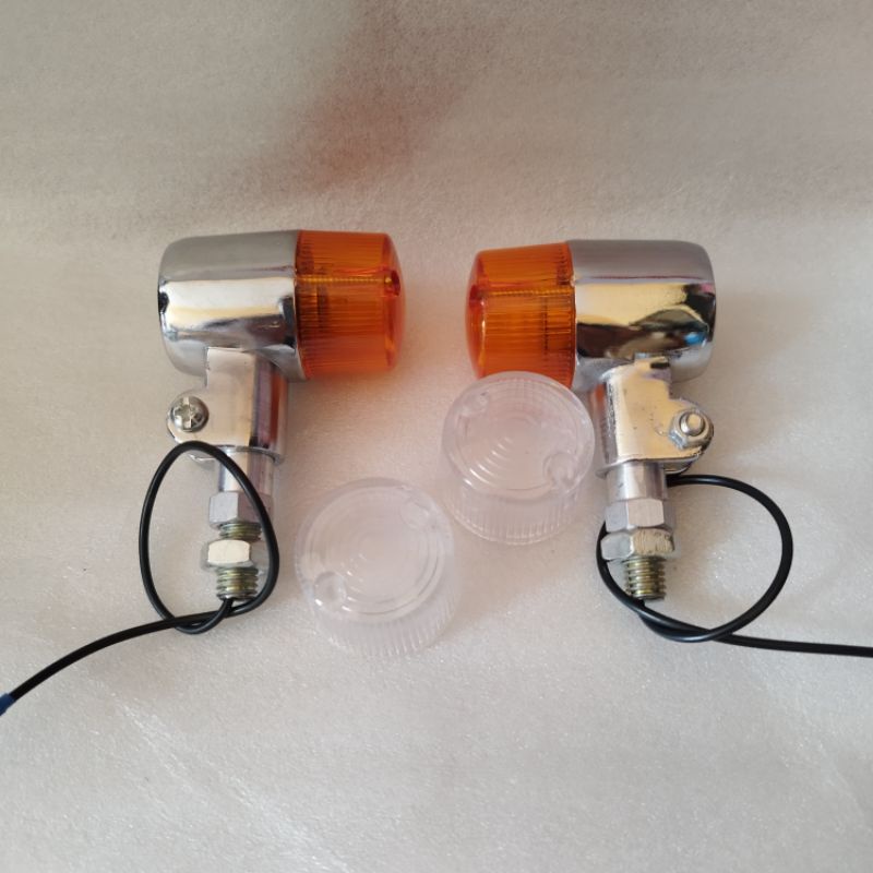 Lampu Sen Sein Palu Bulat - Bulat Double Mika Isi 2pcs