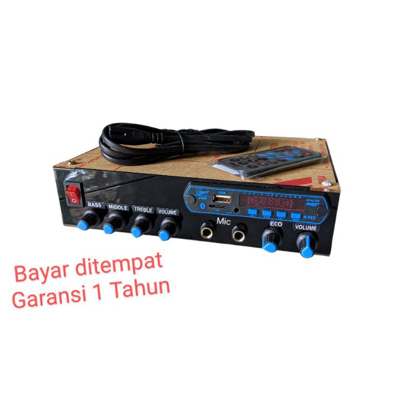 amplifier mini + mic karaoke