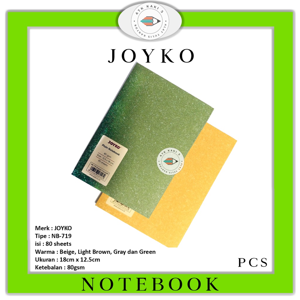 

JOYKO - Notebook - NB-719 Buku Catatan - Pcs