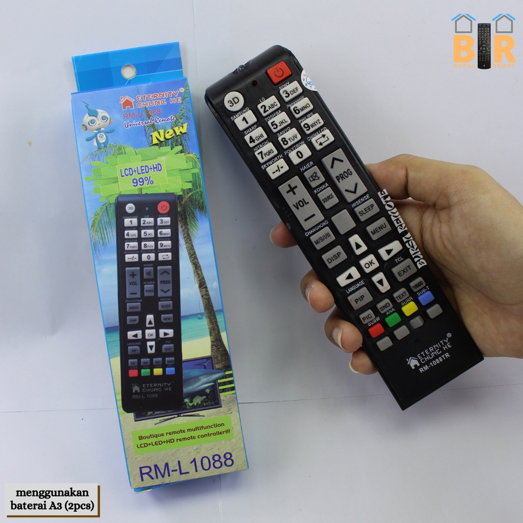 Remot / REMOTE TV POLYTRON MULTI LCD LED TIPE RM-L1088 / ECER DAN GROSIR