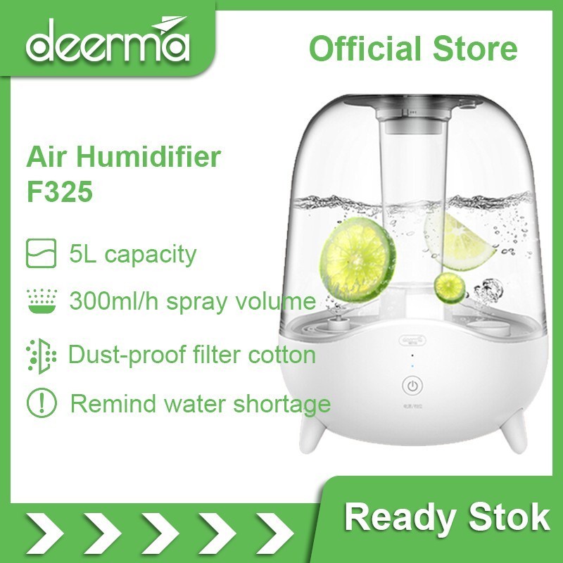 Deerma F325 Air Humidifier Diffuser Ultrasonic 5L Pelembab Udara