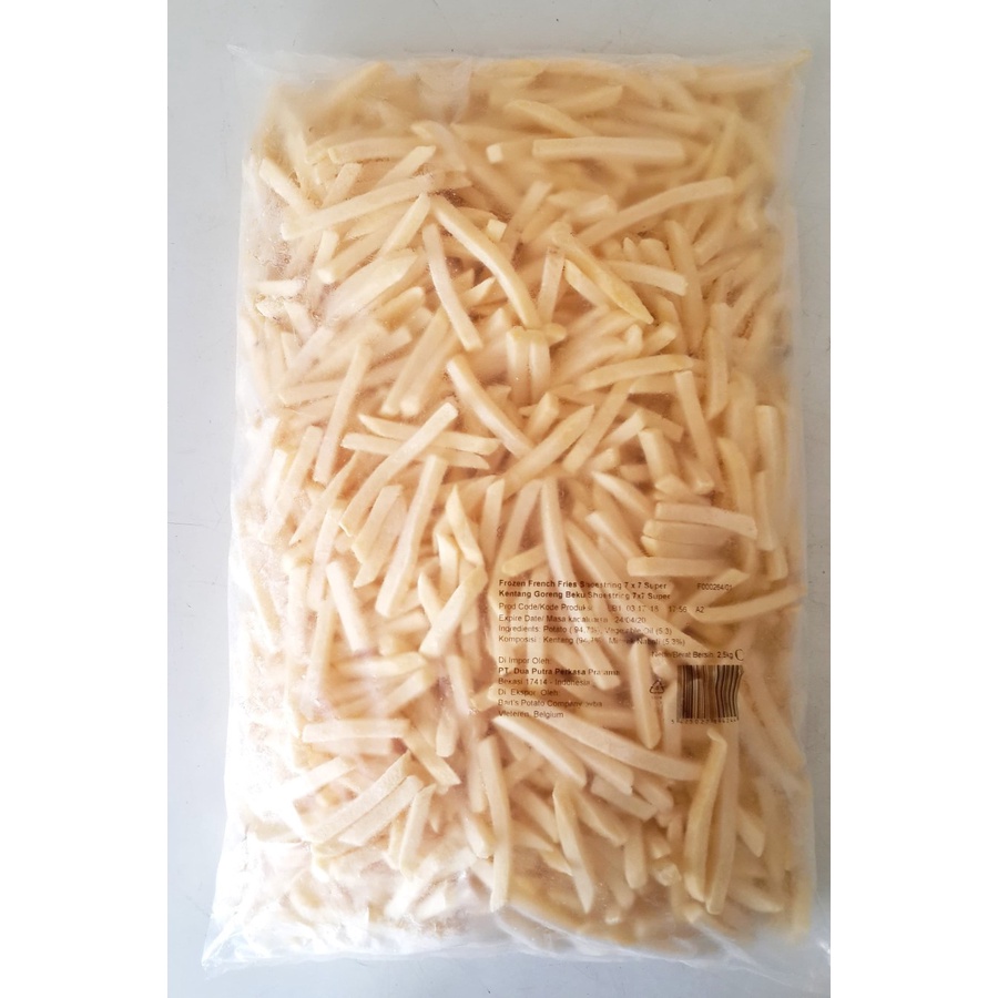 

Potato Kentang Reguler kemasan @2,5 kg - Shoestring Cut