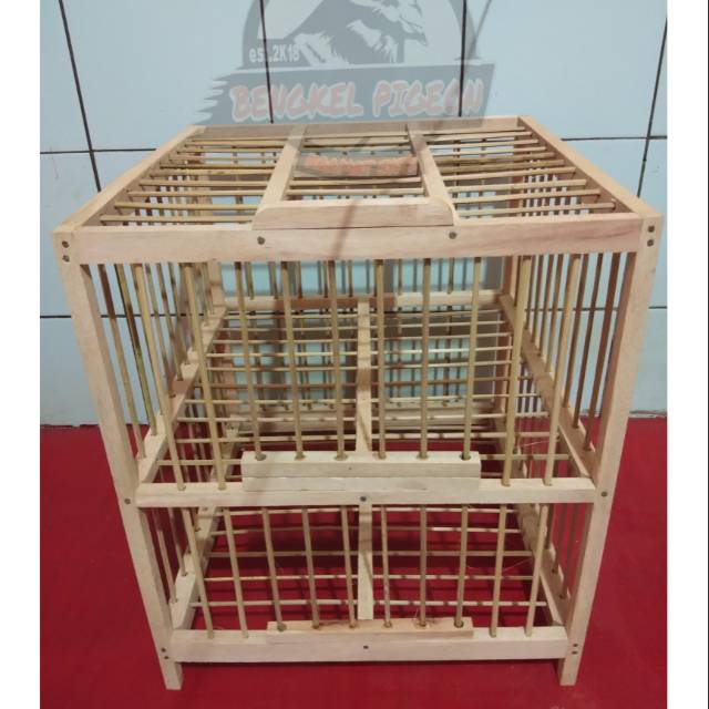 Dondang Dongdang Kandang Kurungan Kayu Burung Merpati Dara Jemur 2