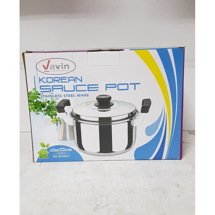 Vavin Korean Sauce Pot - Panci Soup Stainless 22 cm