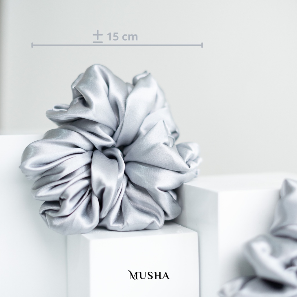 Musha Premium Satin Scrunchie | Ikat Rambut / Karet Rambut