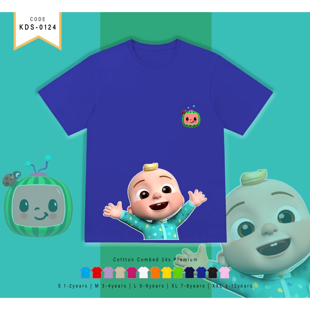 T-SHIRT KIDS / KAOS ANAK-ANAK BERGAMBAR COCO MELON YEY / TERMURAH / ATASAN ANAK COWOK / CEWEK