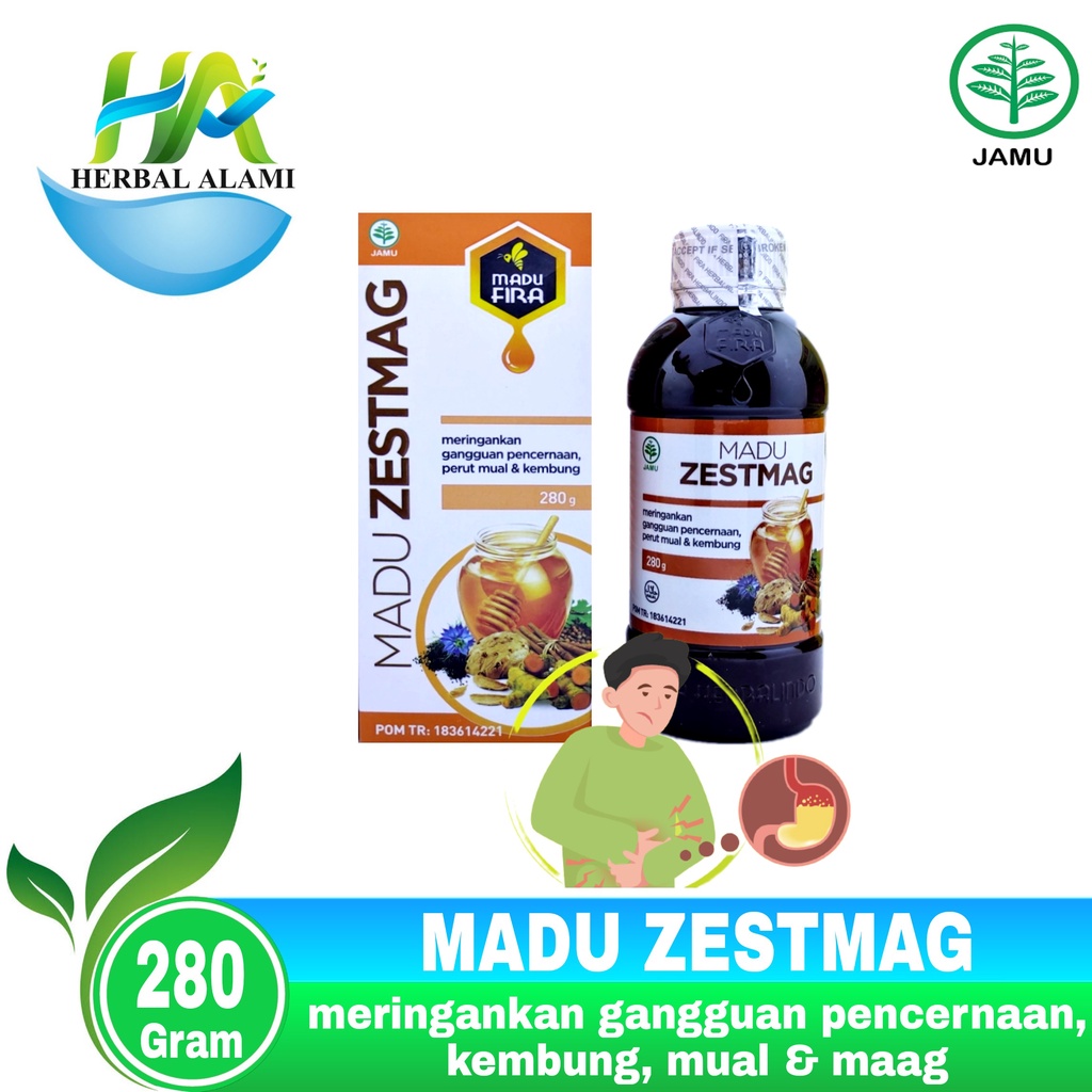 Madu Zestmag 280gr - Meredakan Maag Mual Kembung Asam Lambung Gerd