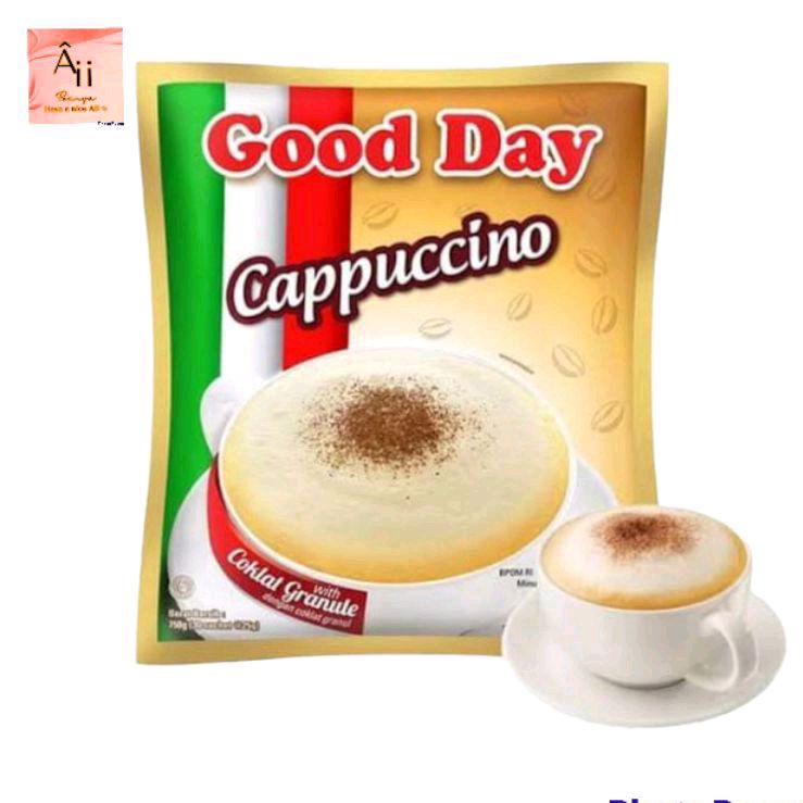 

ecer ½ renteng good day cappucino isi 5 sachet netto ±25gr