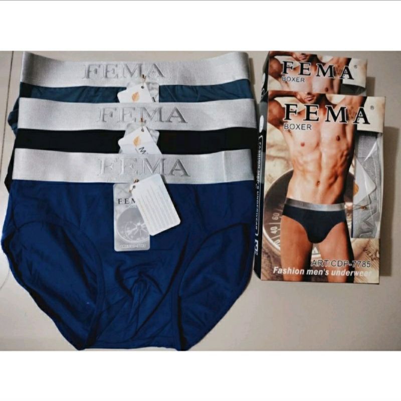 3pcs cd cowok import undies pria super soft FEMA