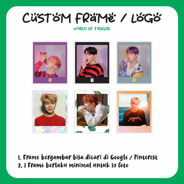 CETAK FOTO POLAROID TIPE E WATERPROOF