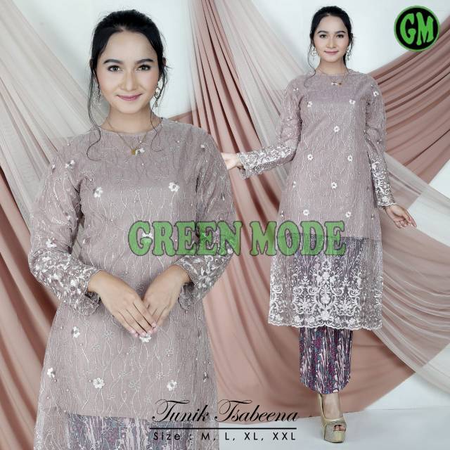 GM Set kebaya brokat tulle/kebaya modren /kebaya muslim /kebaya wisuda