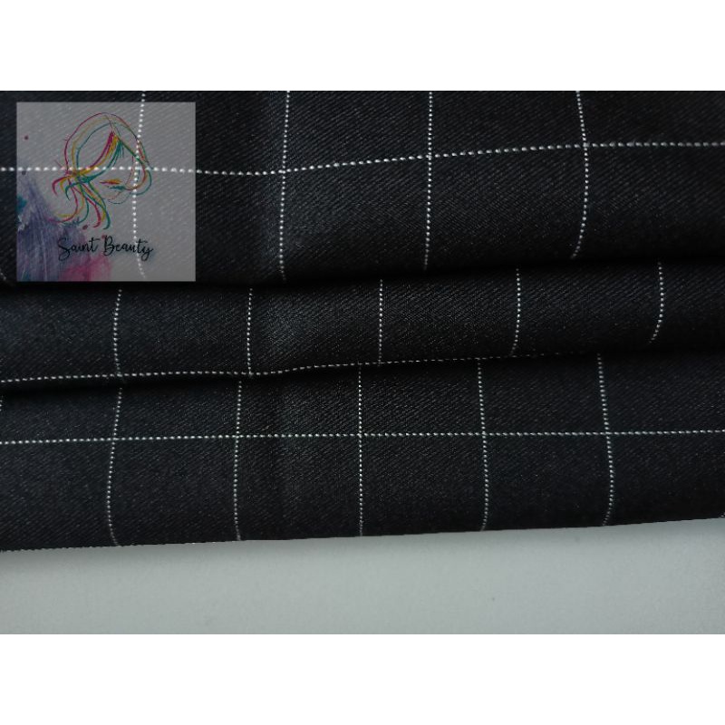 kain kotak kotak yarndyed meteran // kain tartan meteran // kain semi woll // kain meteran // kain k