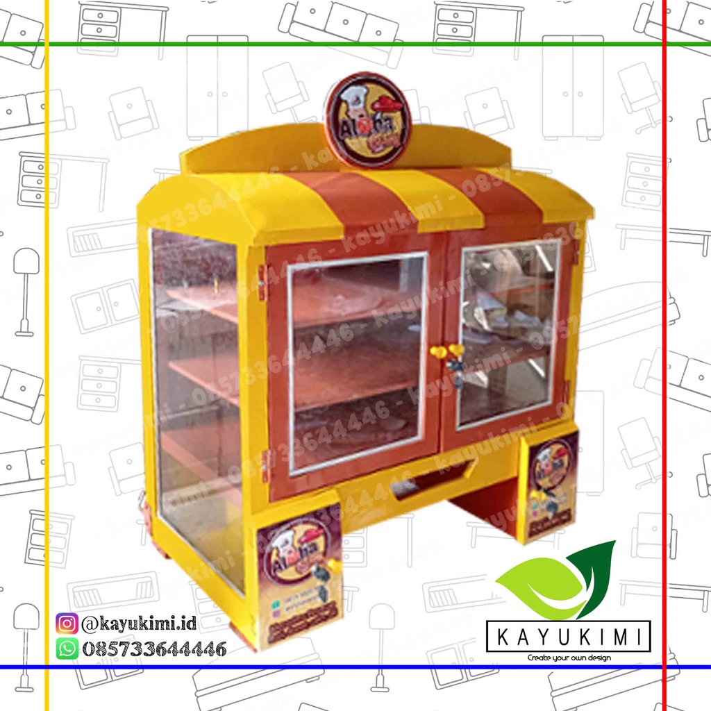 Box Motor Booth motor roti desain kekinian