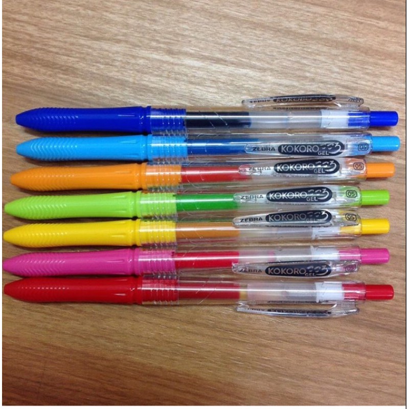 

Ballpoint gel kokoro Zebra colours 0,5mm
