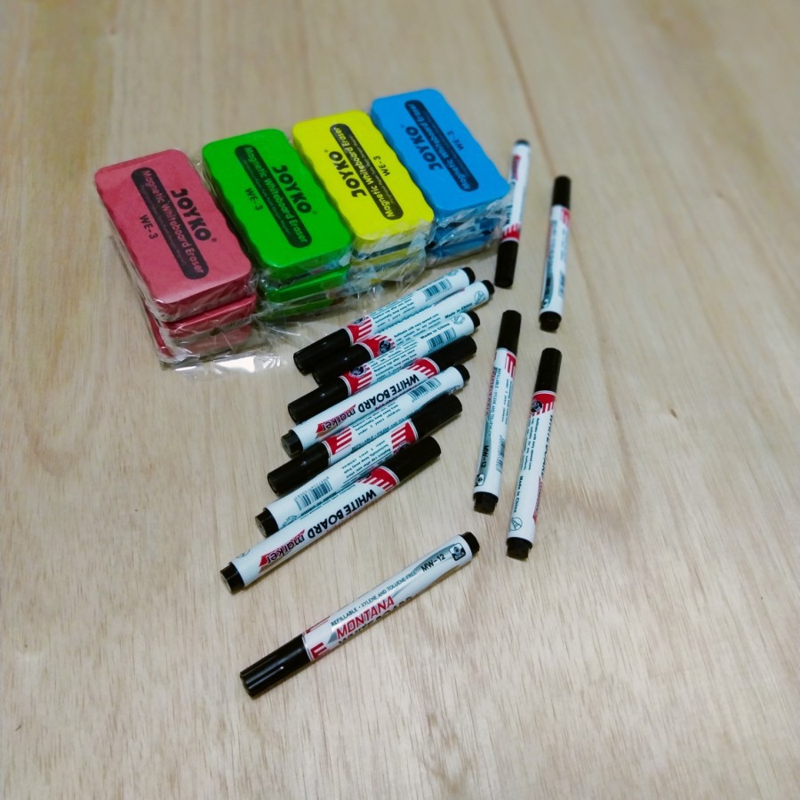 

Paket Spidol + Penghapus Magnet - Merah
