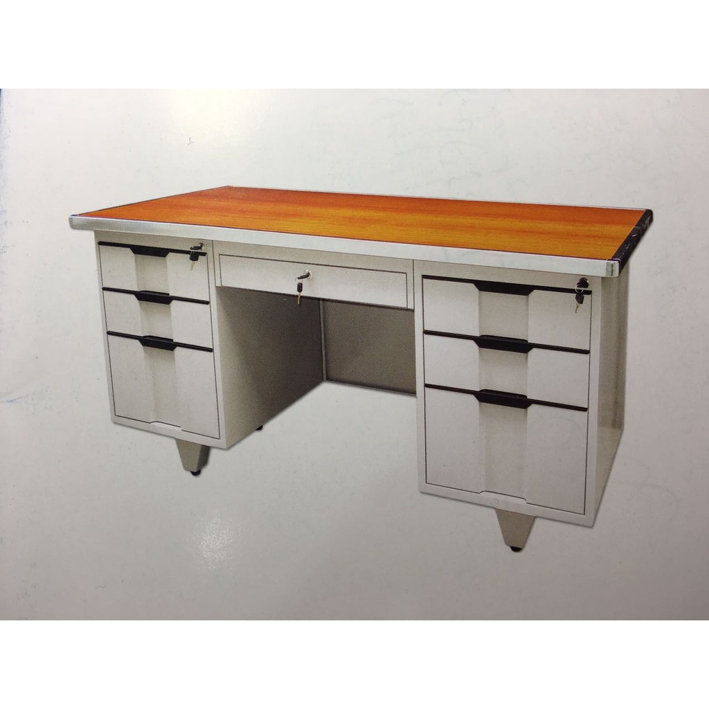 Meja direktur besi 1 biro B011