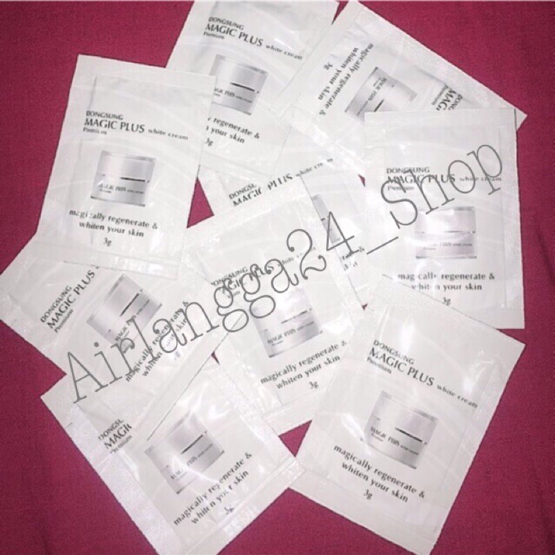 3 Sachet Magic Plus White Cream Premium Original Murahh