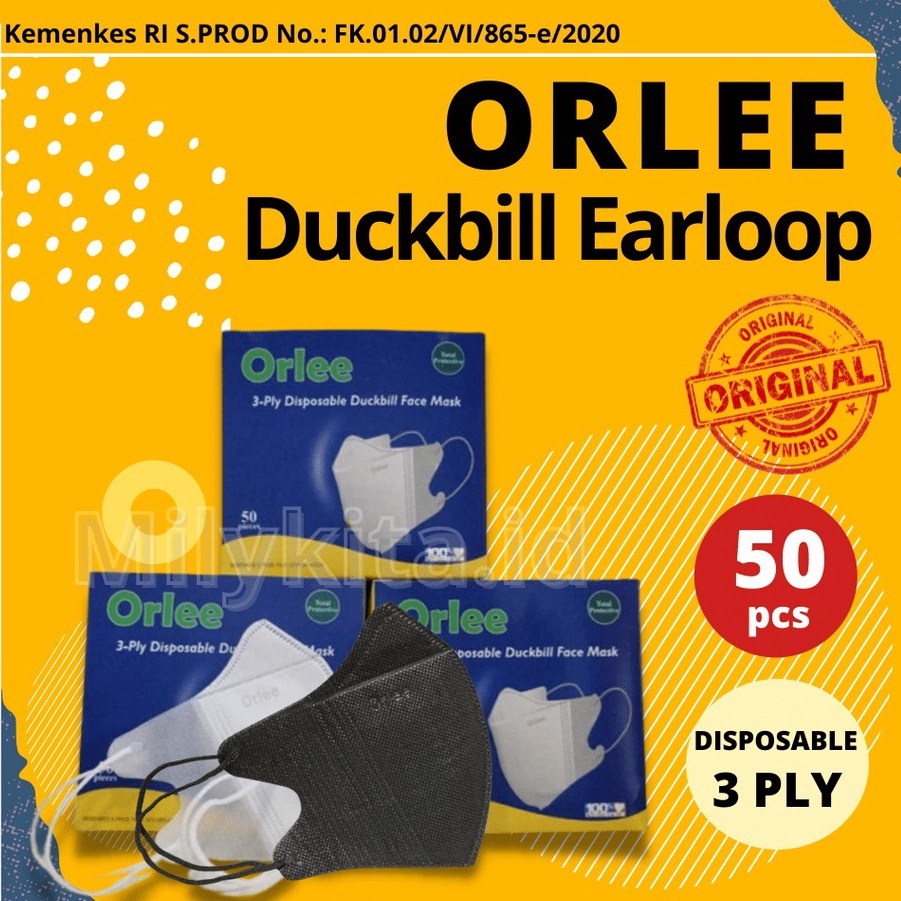 DUCKBILL ORLEE EARLOOP ISI 50 ORIGINAL 3PLY NON HIJAB