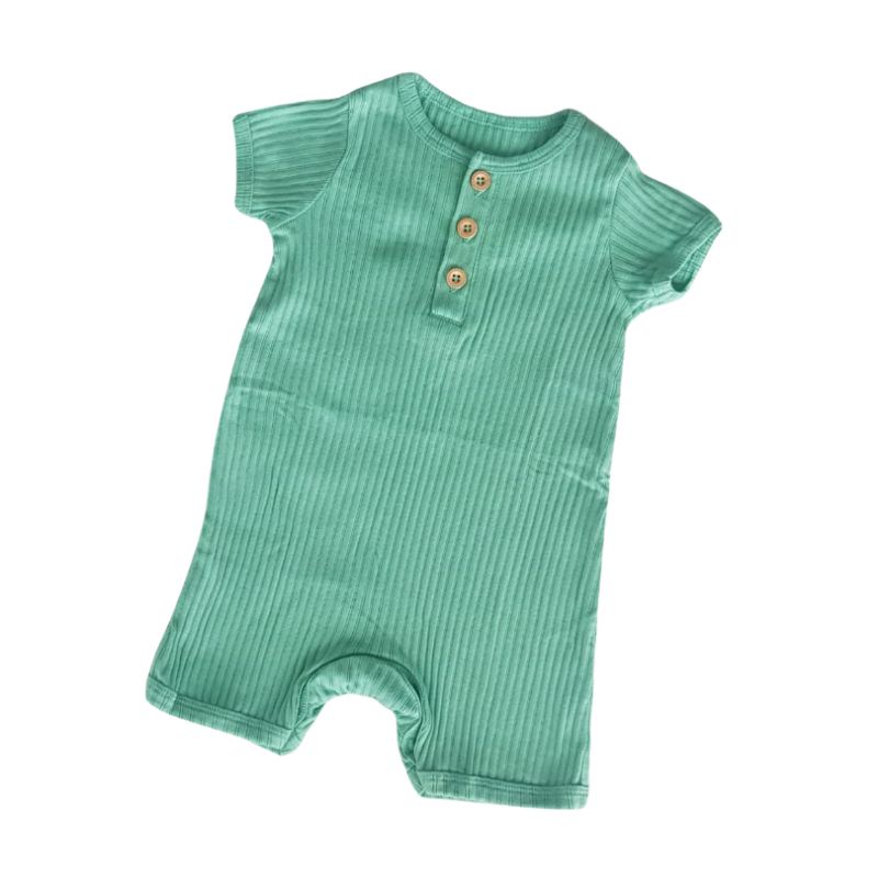 I Am Cotton Romper Rib Pendek 3-12M