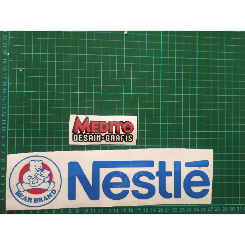 Stiker Cutting Nestle Bear Brand