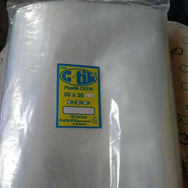 20x30 Plastik Klip Polos (tanpa Handle)