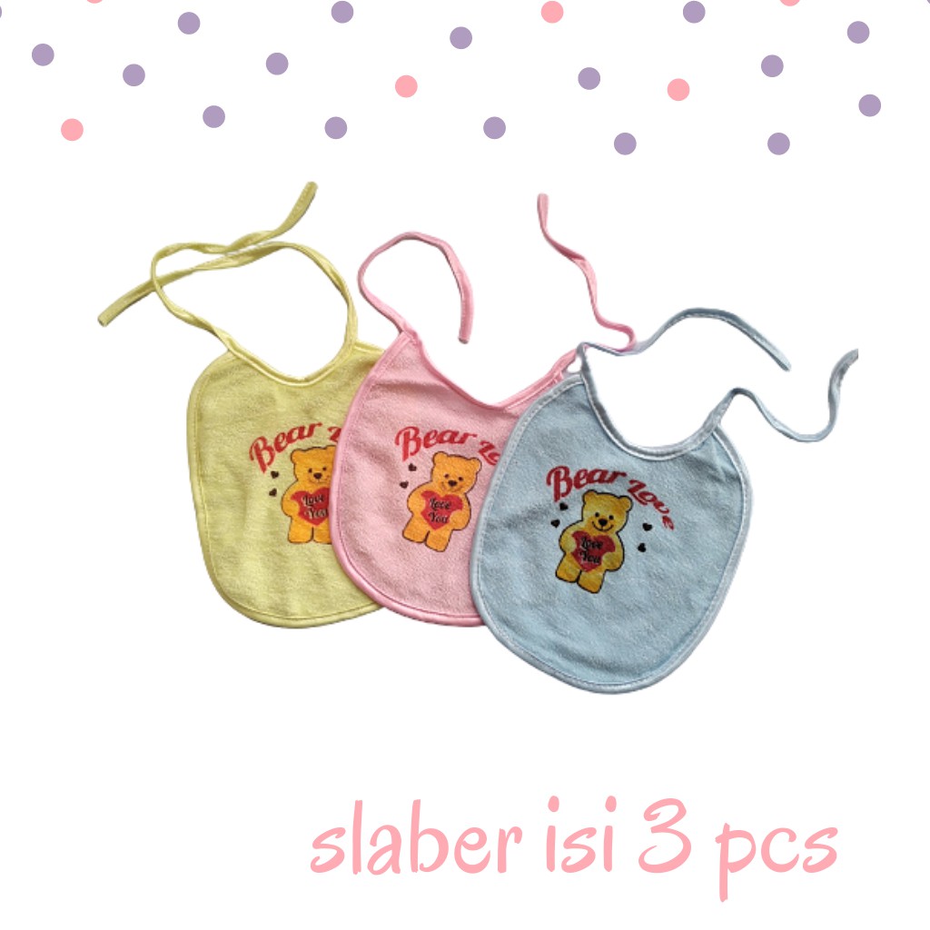 |3 PCS| Celemek Bayi | Slaber Bayi