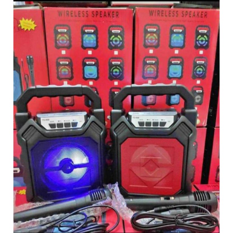 SPEAKER PORTABLE BLUETOOTH 668/ Wireless Speaker Jpj/YD/Mkc 668 FREE MIC