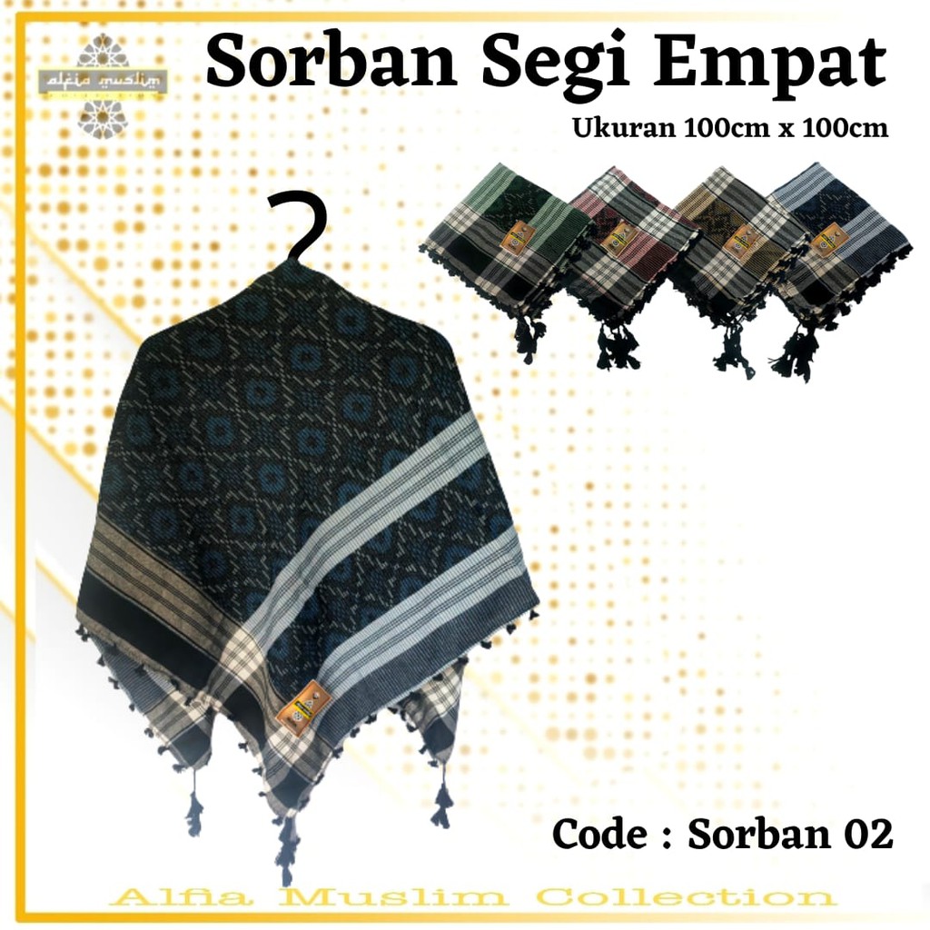 Sorban Segi Empat Code 02 Sorban Haji Sorban Rombe Termurah