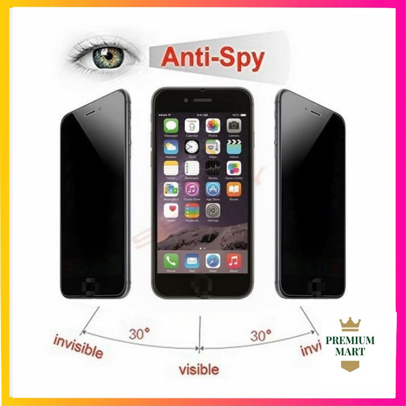 Anti Spy Tempered Glass Vivo V15, V15 PRO, Y30, Y50, Y19 Premium Quality [PM]