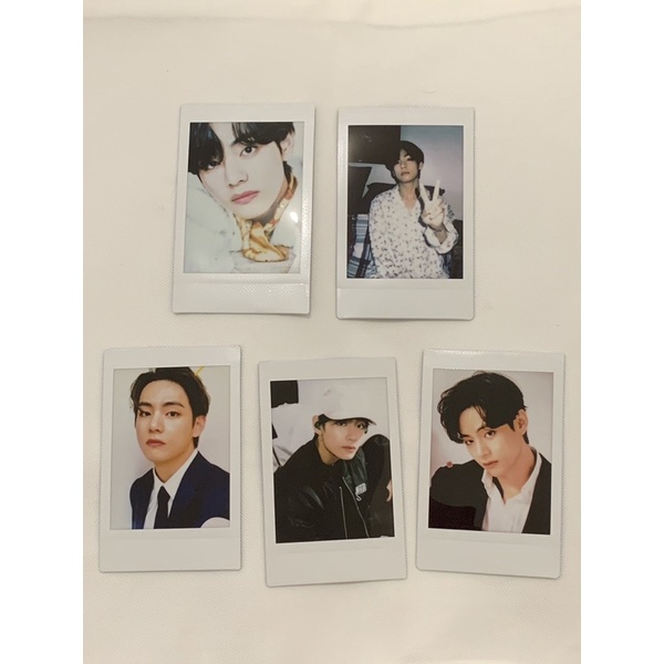 FOTO KERTAS POLAROID ASLI BTS V KIM TAEHYUNG ( VERSI 1 )