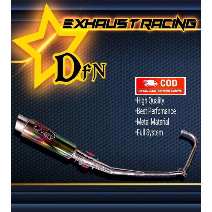 KNALPOT RACING PROLINER, (SILENCER BUNGLON) SATRIA FU/SONIC/JUPITER MX/MEGAPRO/VIXION/R15